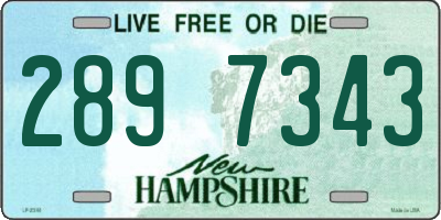 NH license plate 2897343
