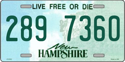 NH license plate 2897360