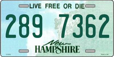 NH license plate 2897362