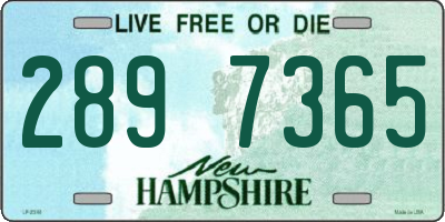 NH license plate 2897365