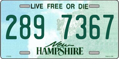 NH license plate 2897367