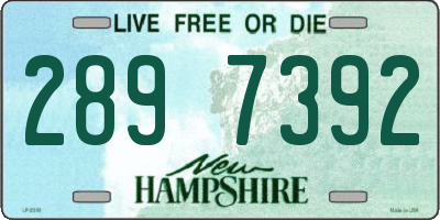 NH license plate 2897392