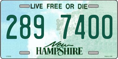 NH license plate 2897400