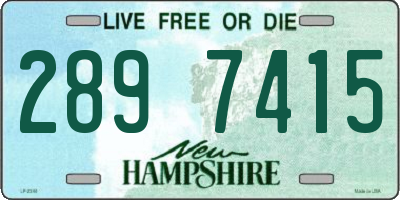 NH license plate 2897415