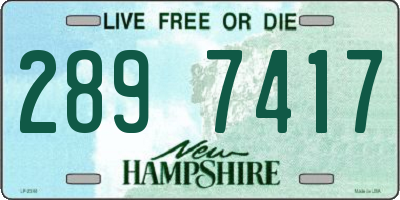 NH license plate 2897417
