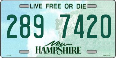 NH license plate 2897420
