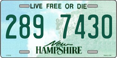 NH license plate 2897430
