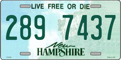 NH license plate 2897437