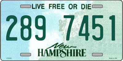 NH license plate 2897451