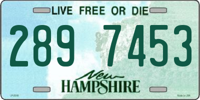 NH license plate 2897453