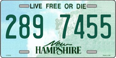 NH license plate 2897455