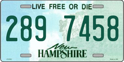 NH license plate 2897458