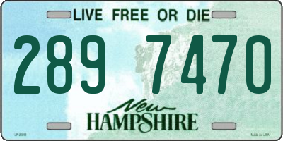 NH license plate 2897470