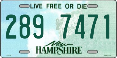 NH license plate 2897471