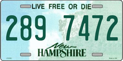 NH license plate 2897472