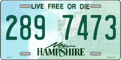 NH license plate 2897473