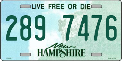 NH license plate 2897476