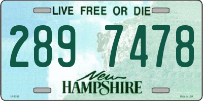 NH license plate 2897478