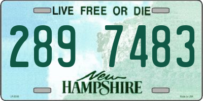 NH license plate 2897483