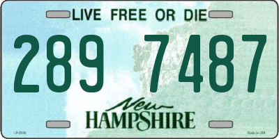 NH license plate 2897487