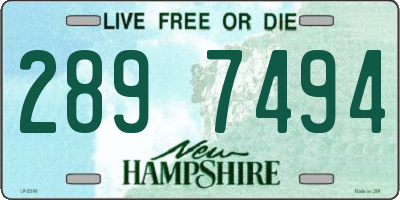 NH license plate 2897494