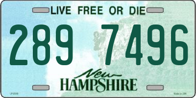 NH license plate 2897496