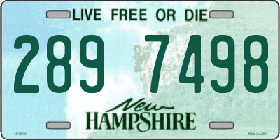 NH license plate 2897498