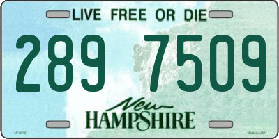 NH license plate 2897509