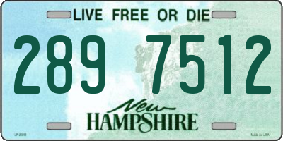 NH license plate 2897512