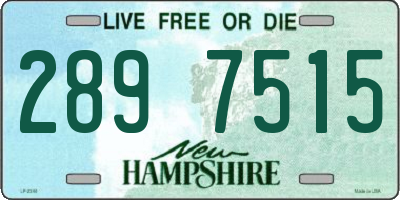 NH license plate 2897515