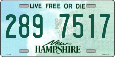 NH license plate 2897517
