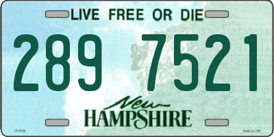 NH license plate 2897521