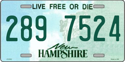 NH license plate 2897524