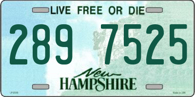 NH license plate 2897525