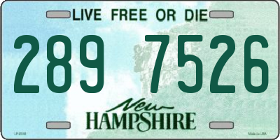 NH license plate 2897526