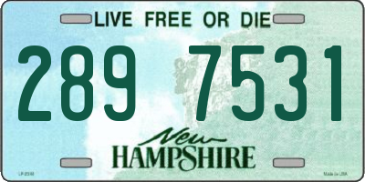 NH license plate 2897531