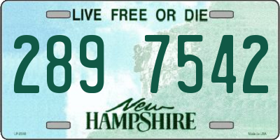 NH license plate 2897542