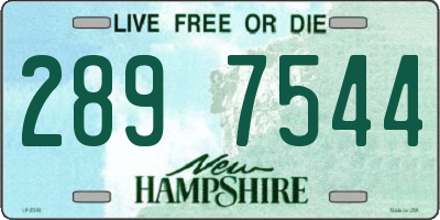 NH license plate 2897544