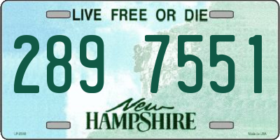 NH license plate 2897551