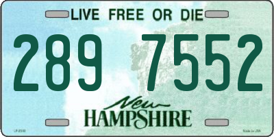 NH license plate 2897552