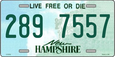 NH license plate 2897557