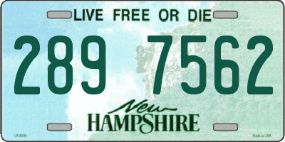 NH license plate 2897562