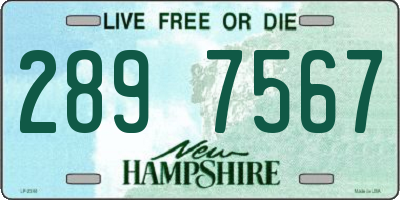 NH license plate 2897567