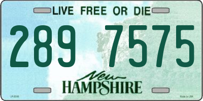 NH license plate 2897575