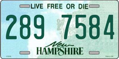 NH license plate 2897584