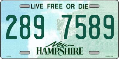NH license plate 2897589