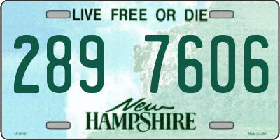 NH license plate 2897606