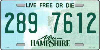 NH license plate 2897612