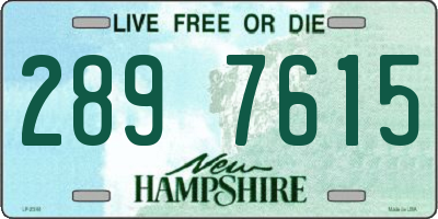 NH license plate 2897615