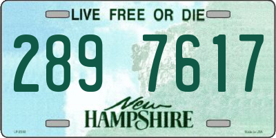 NH license plate 2897617